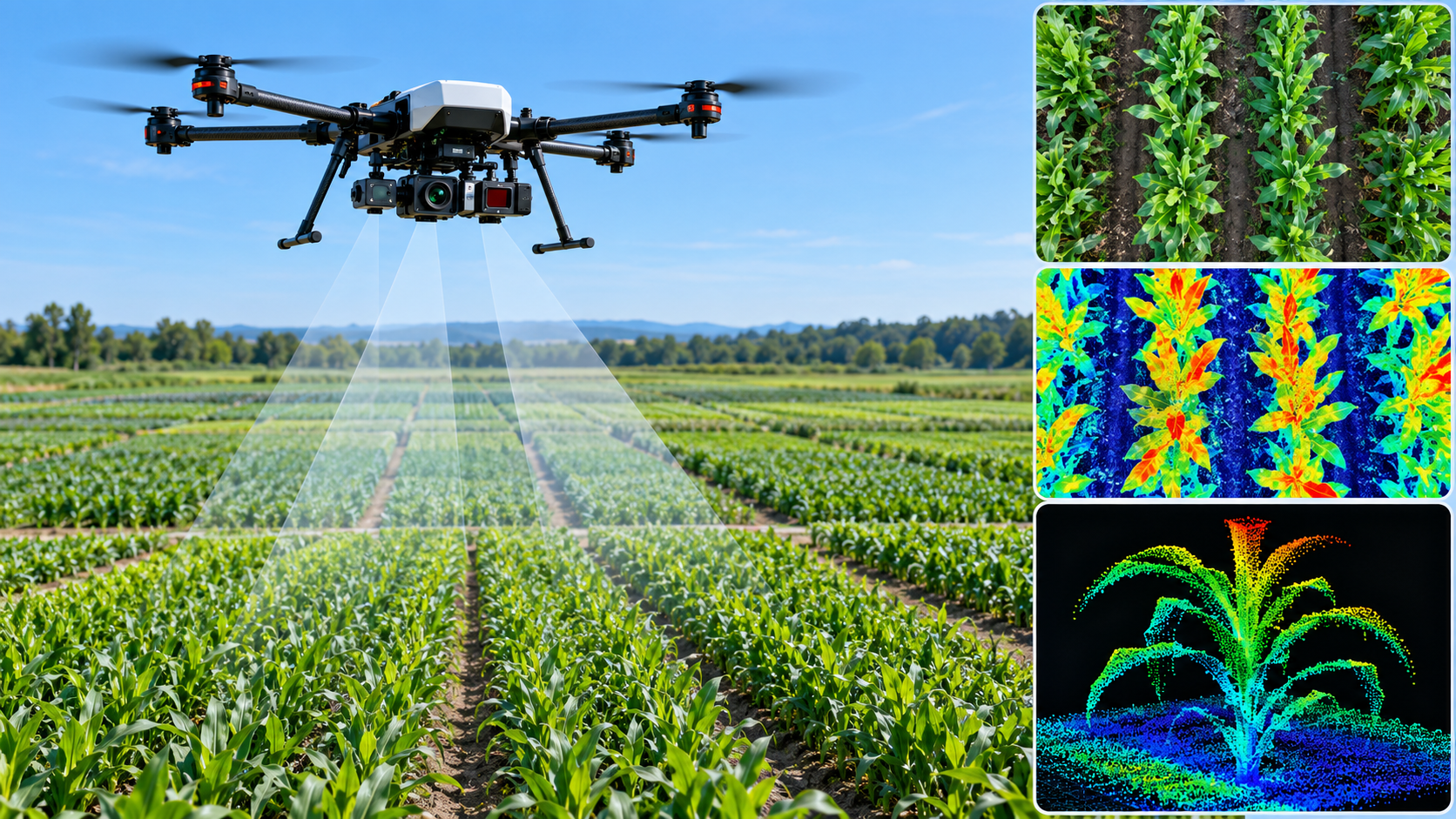 Drone and multi-sensor imaging for plant phenotyping