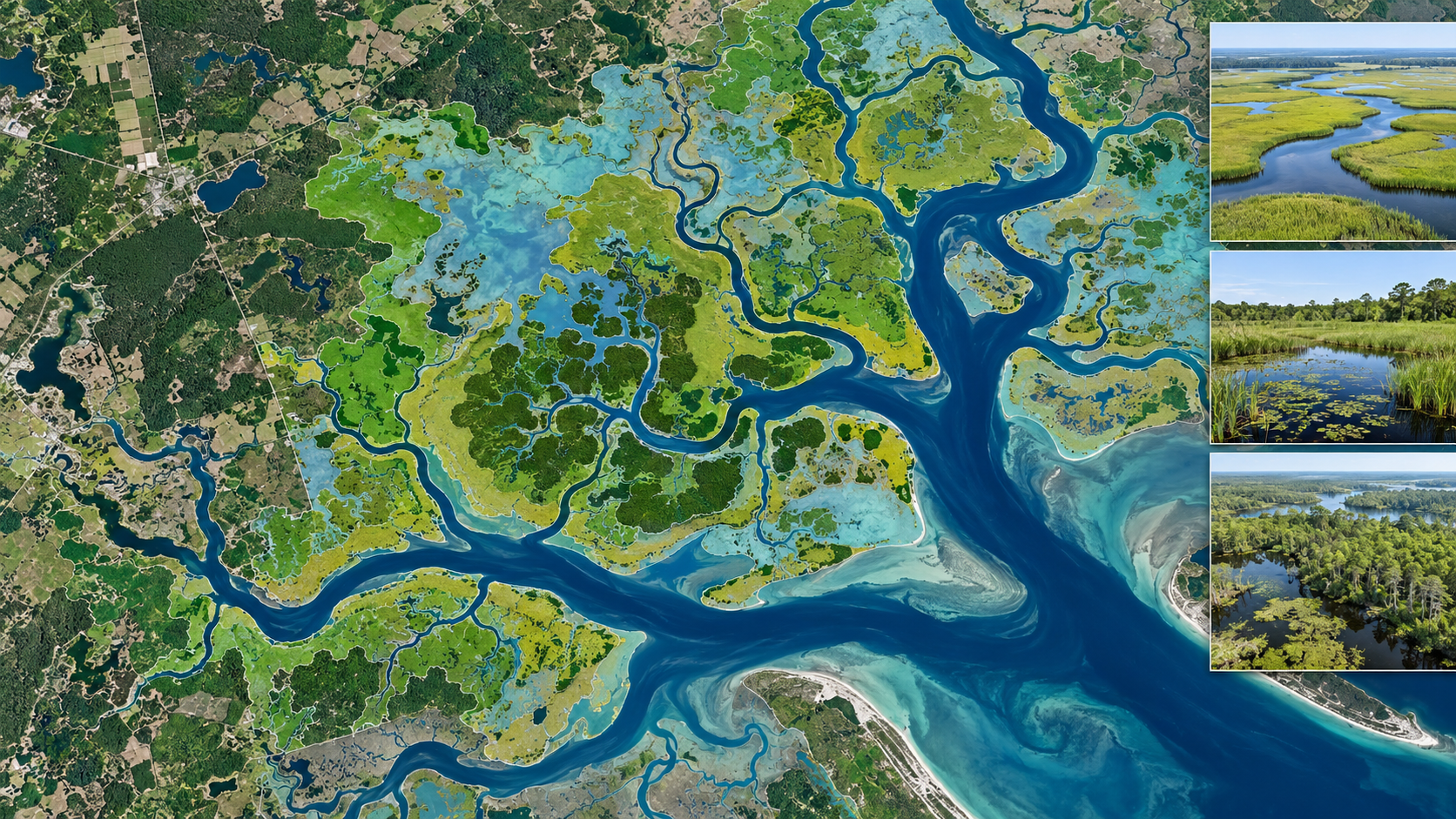 Satellite mapping of wetlands and waterways